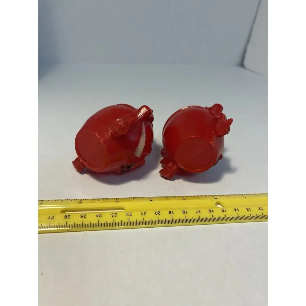 Vintage Humpty Dumpty Salt Pepper Shakers Plastic 3